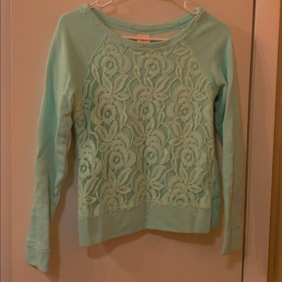 Light Blue Floral Sweater - Picture 1 of 1